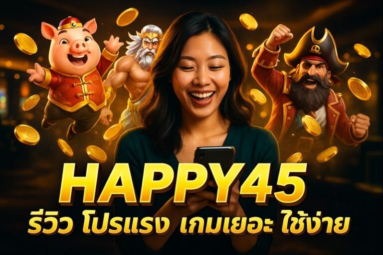 HAPPY45 รีวิว โปรแรง เกมเยอะ ใช้ง่าย