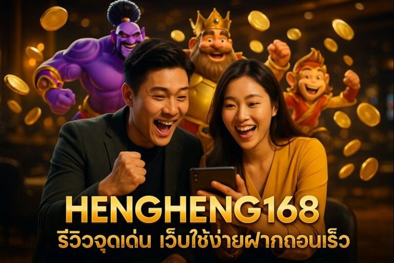 HENGHENG168 รีวิวจุดเด่น เว็บใช้ง่ายฝากถอนเร็ว